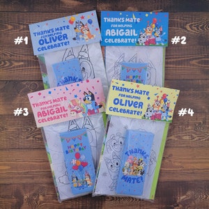 Bluey Inspired Coloring Pages Party Favor Bluey Inspired - Etsy