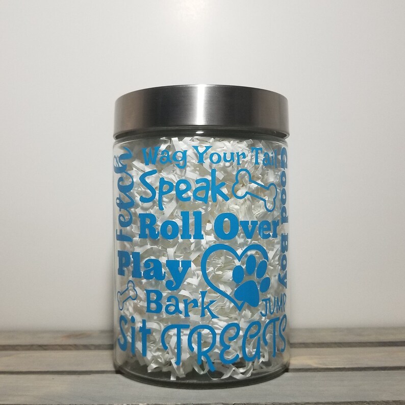 Dog Sayings Dog Treat Jar Dog Treat Jar Treat Jar Treat Jar Etsy