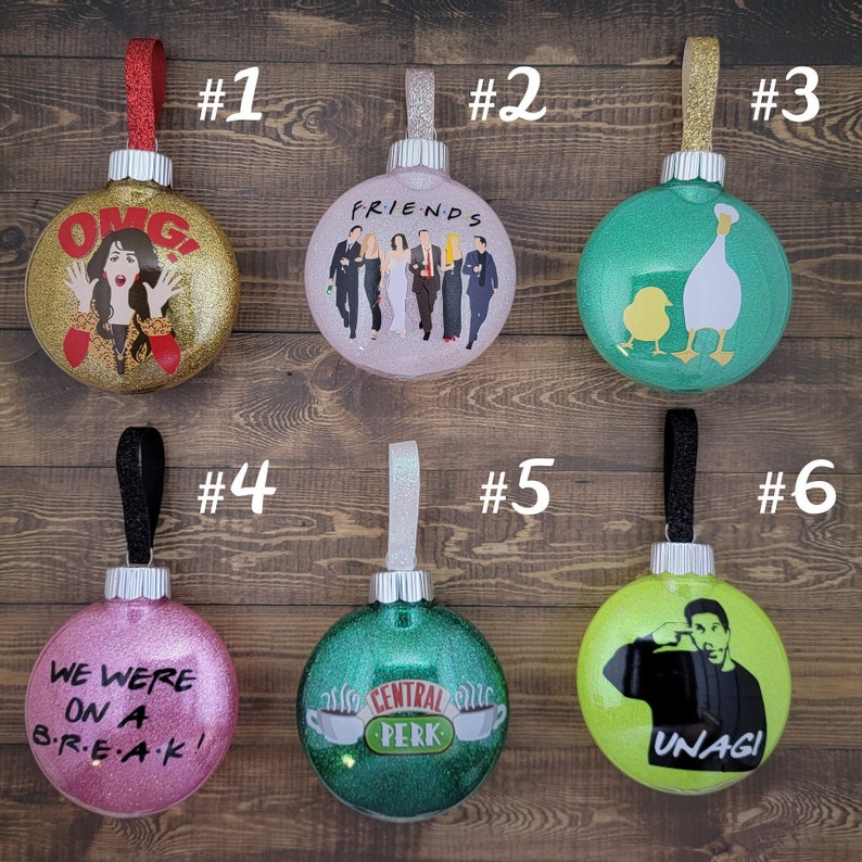 FRIENDS Inspired Christmas Ornaments FRIENDS TV Show Etsy