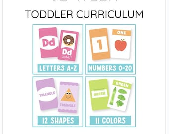 52-Week Toddler Learning Curriculum | Ages 1-3 (Digital Download)