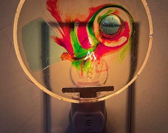 Esfera de colores de luz nocturna