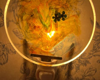 Lámpara nocturna con flores de Vermont