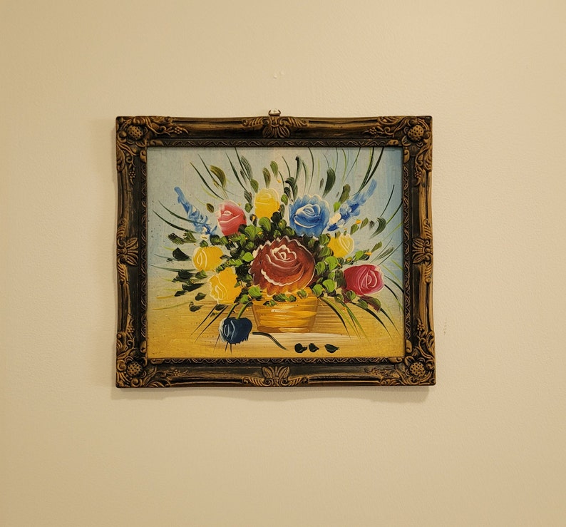 Vintage Flower Painting - Etsy