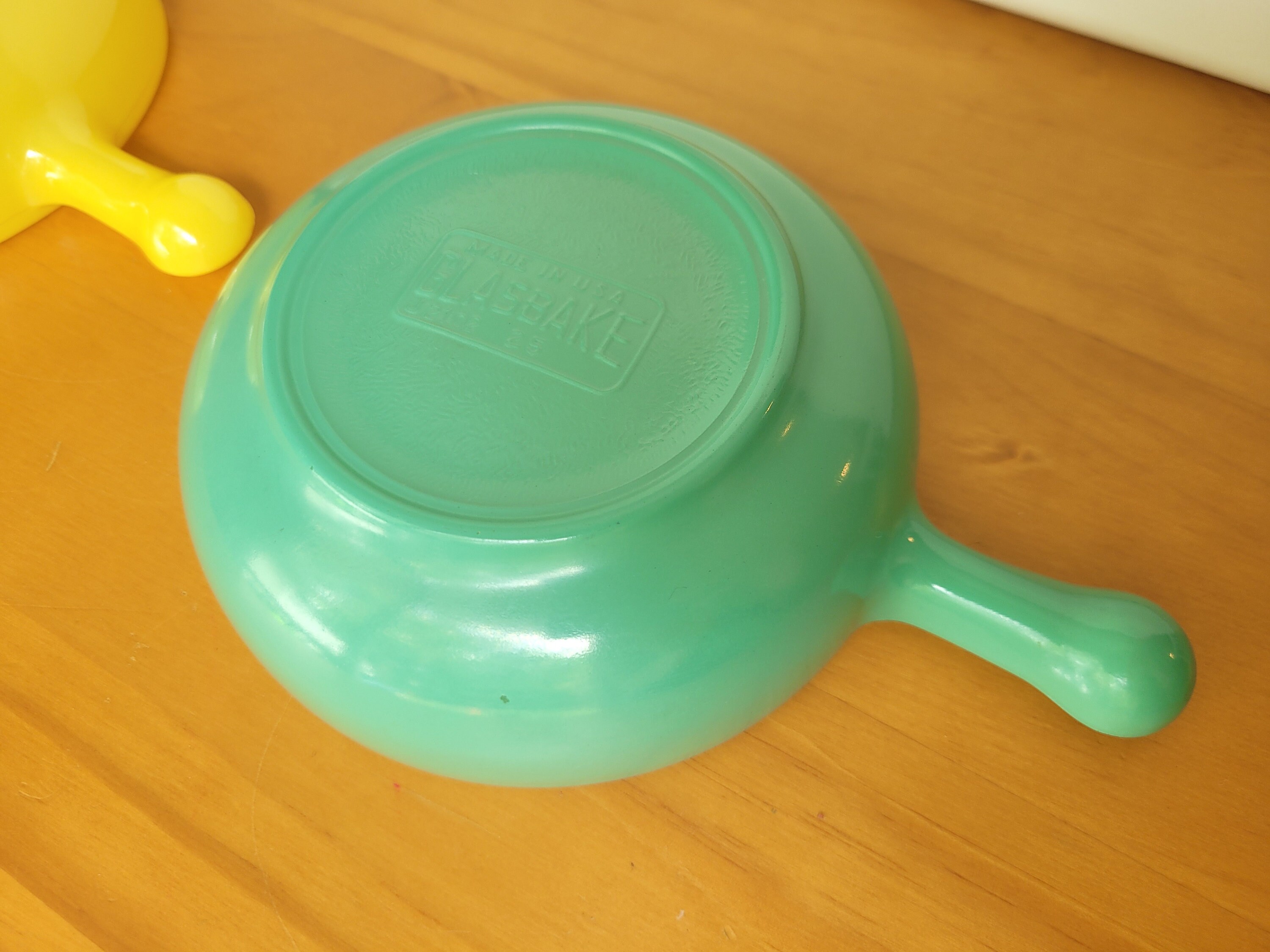 Colorful Vintage Glasbake Chili Bowls With Handles J21022 Etsy