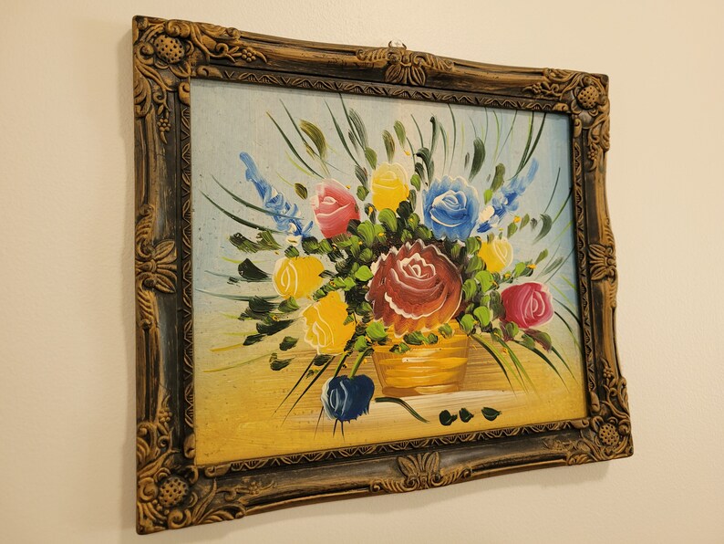 Vintage Flower Painting - Etsy