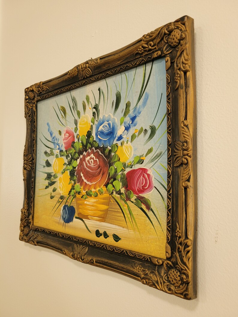 Vintage Flower Painting - Etsy