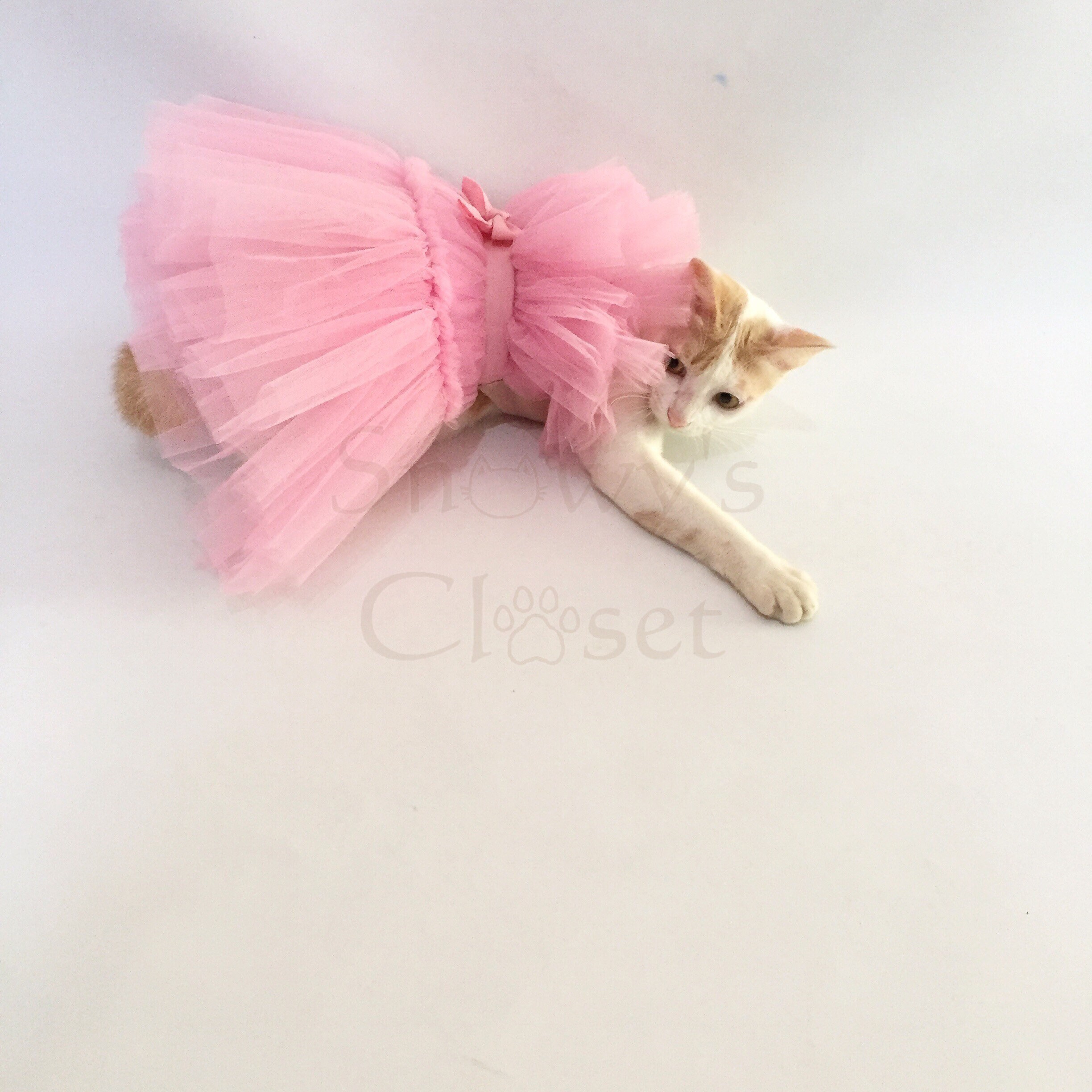 Pink Tutu Tulle Dress for Dog Cat. Designer Copy Design of 