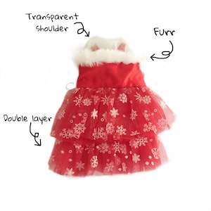 Weihnachten Tutu Kleid Hund Katze Pet Santa Kostüm