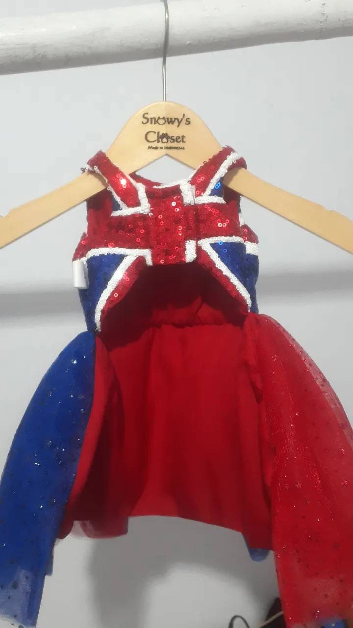 british flag dress sequin British Union Flag Sequin Glitter Dress. United Kingdom Dress. British Festive Dress