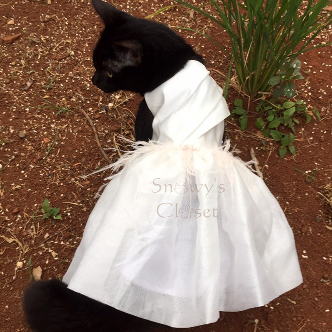 Cat print wedding dress deals