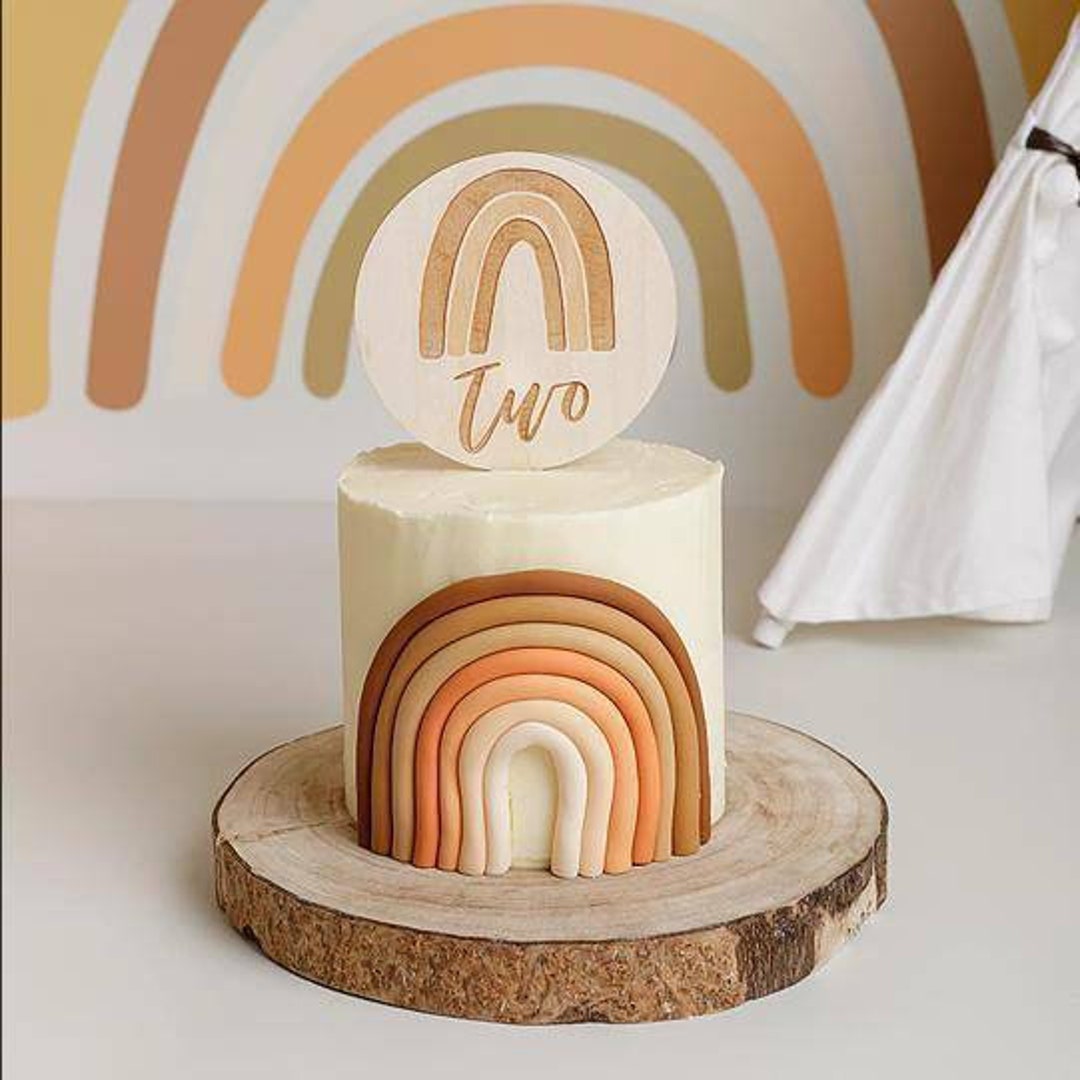 Boho Rainbow Birthday Topper / Cake Smash Topper / Boho Cake - Etsy ...
