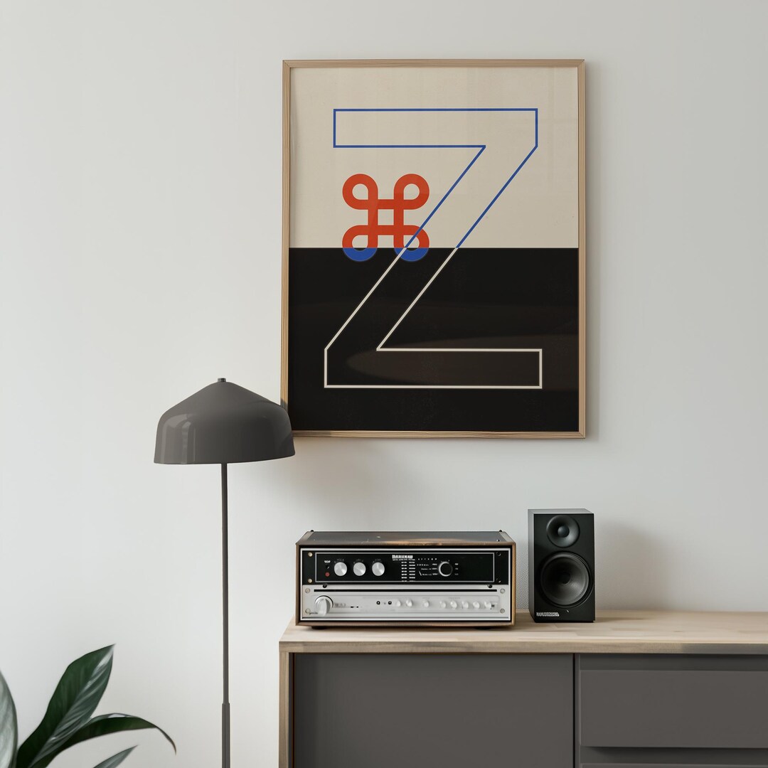 Image showcasing Cmd Z Poster — Minimalist Typography Wall Art, Designer Humor Print ...