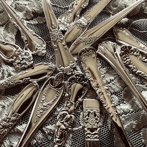 Vintage Silverplate Teaspoons Pair Ornate Floral Mixed Patterns Choose Your Style Set Gift
