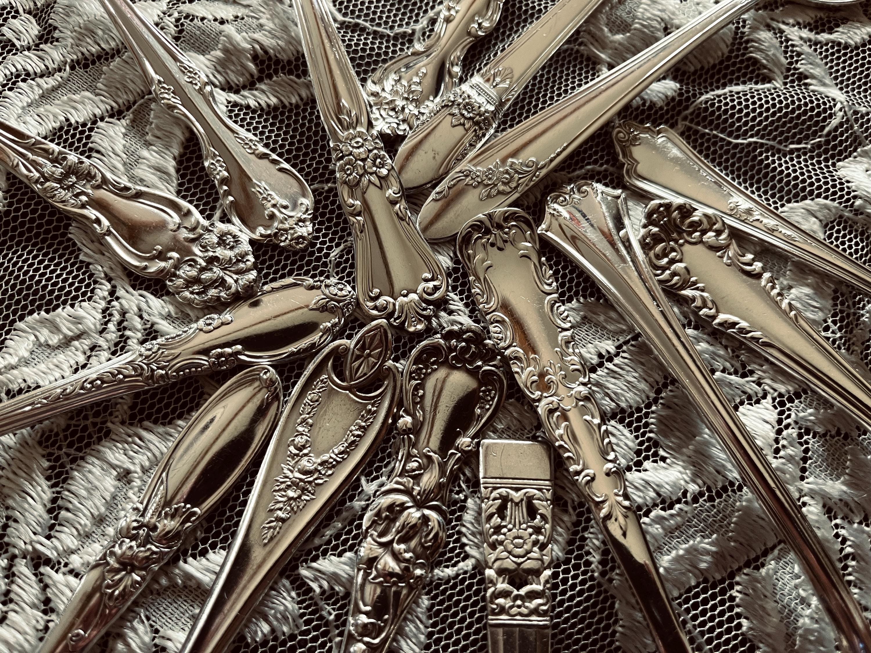 Vintage Floral Teaspoons - Etsy