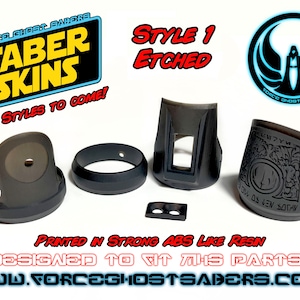 Saber Skins Style 1 Etched Version for MHS Parts. (Unpainted)