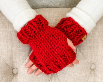 Fingerless Mittens - Choose Your Color - Made to Order