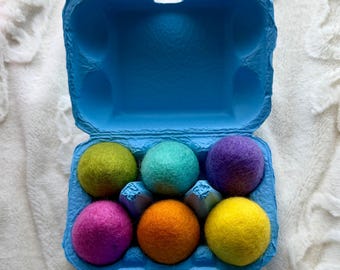 Hand Felted Egg - Bright Colors 6 Pack