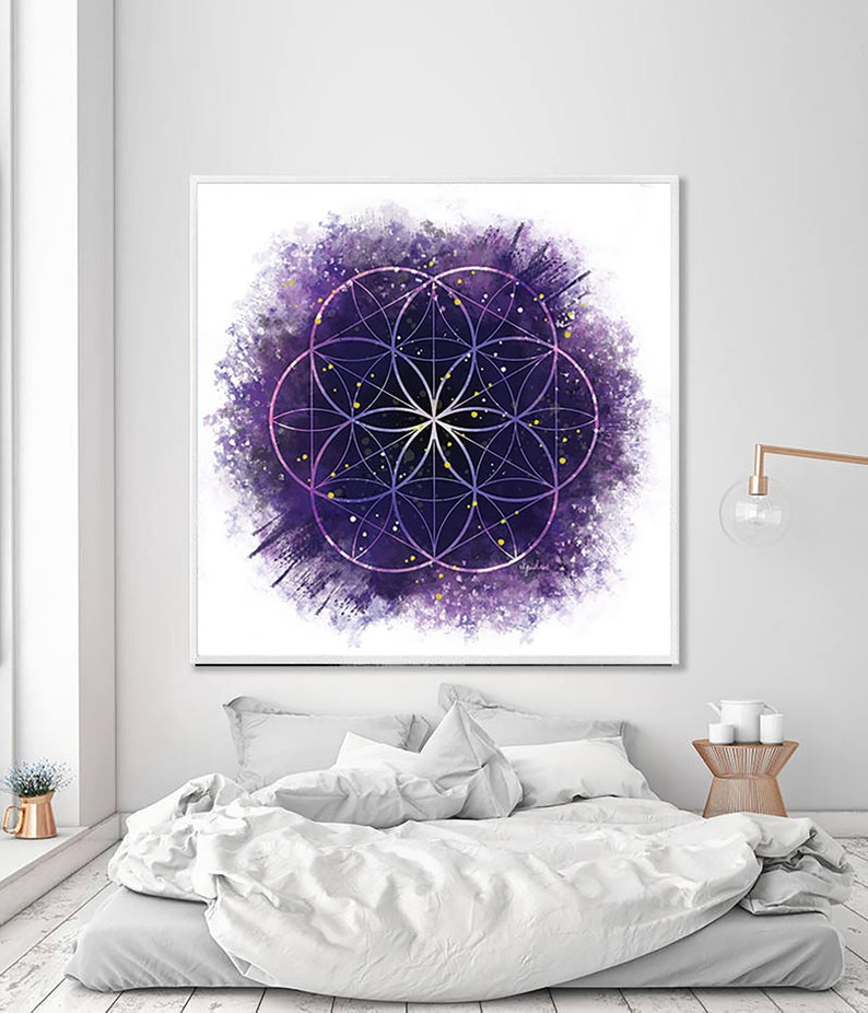 Flower Of Life Digital Download Abstract Wall Art