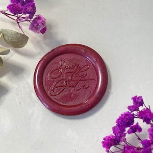 Wedding Wax Seal Stickers - Save the Date (Pack of 10)