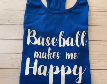 Baseball Tank, Baseball mom, tball mom, baseball shirt for women