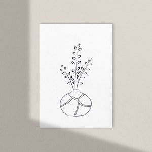 Kintsugi Wall Art / 5&quot;x7&quot; / Just Add Gold / Digital Download / Hand-Drawn / Create Your Own Kintsugi Wall Art / Kintsugi Art Print