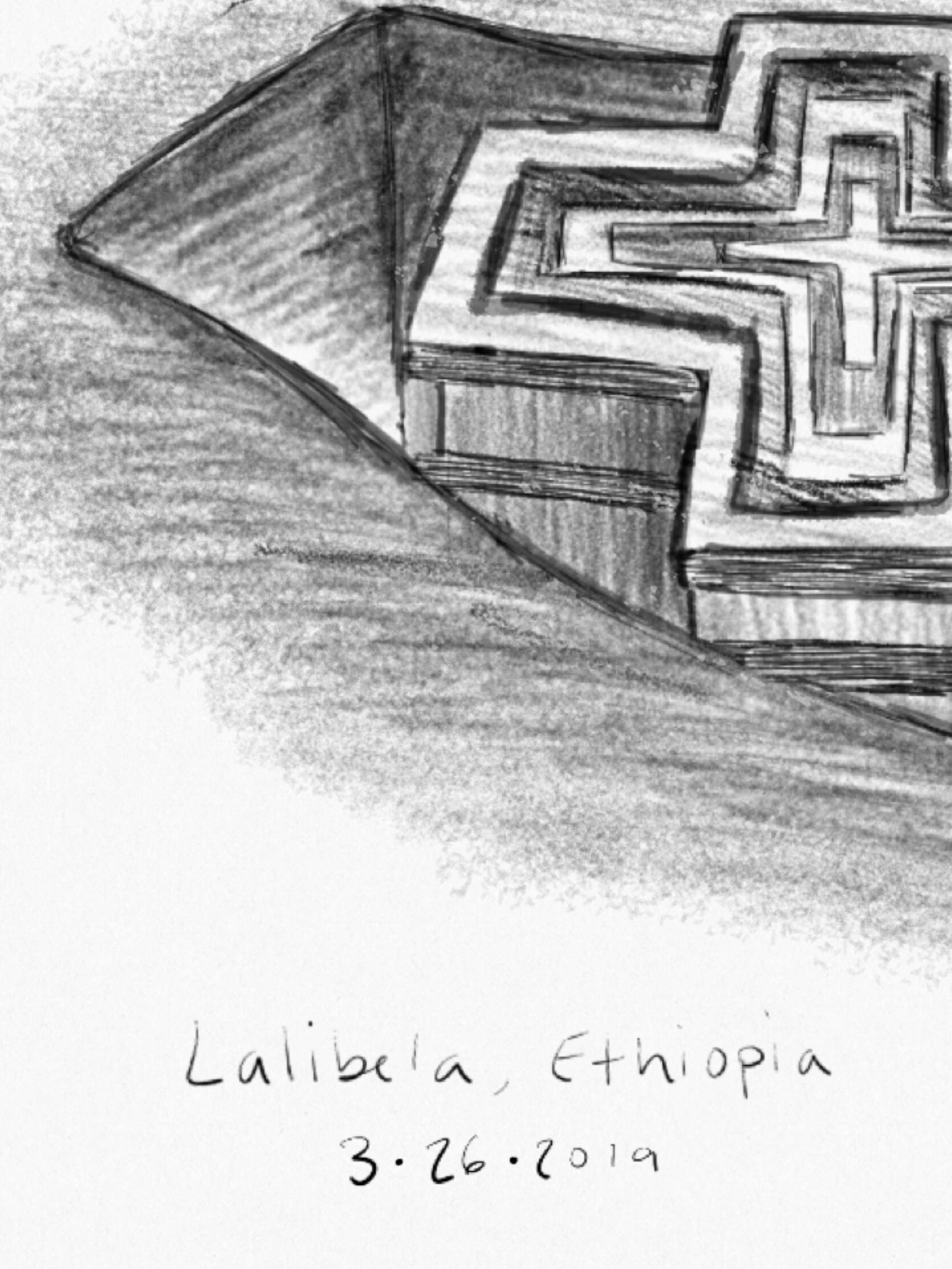 Lalibela Ethiopia Art Print Low resolution print Orthodox Etsy