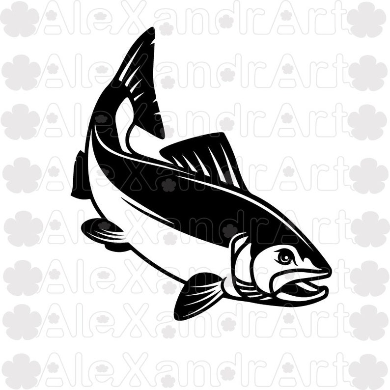 Download Materials Labels Fish Up Two Svg Dxf Png Jpg Pdf Cut File For Cricut For Cameo Fish Jumping Fishing Fisherman Water Salmon Trout