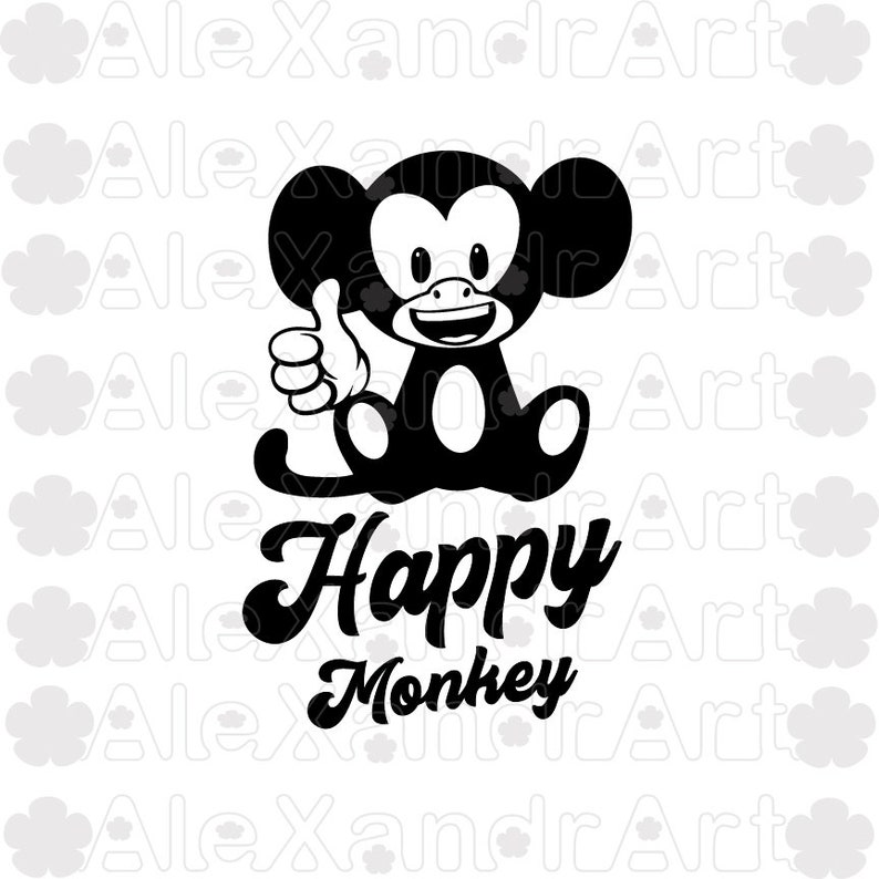 Download Monkey Svg Dxf Png Jpg Pdf Cut File Printing File Happy Monkey Baby Body Tshirt Baby Baby Desing Baby For Cricut For Cameo Digital File Craft Supplies Tools Visual Arts Vadel Com