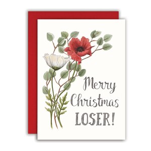 Grappige kerstkaart Grappige kerstkaart Grappige kaart voor vriend - Merry Christmas Loser -