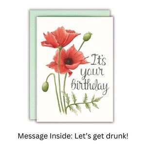 Carte de joyeux anniversaire drôle, carte d'anniversaire pour adulte