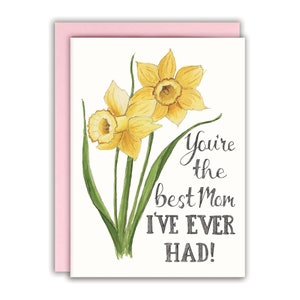 Carte d'anniversaire amusante pour maman Carte de fête des mères amusante Meilleure carte d'anniversaire pour maman Carte d'anniversaire amusante - Vous êtes la meilleure maman que j'aie jamais eu