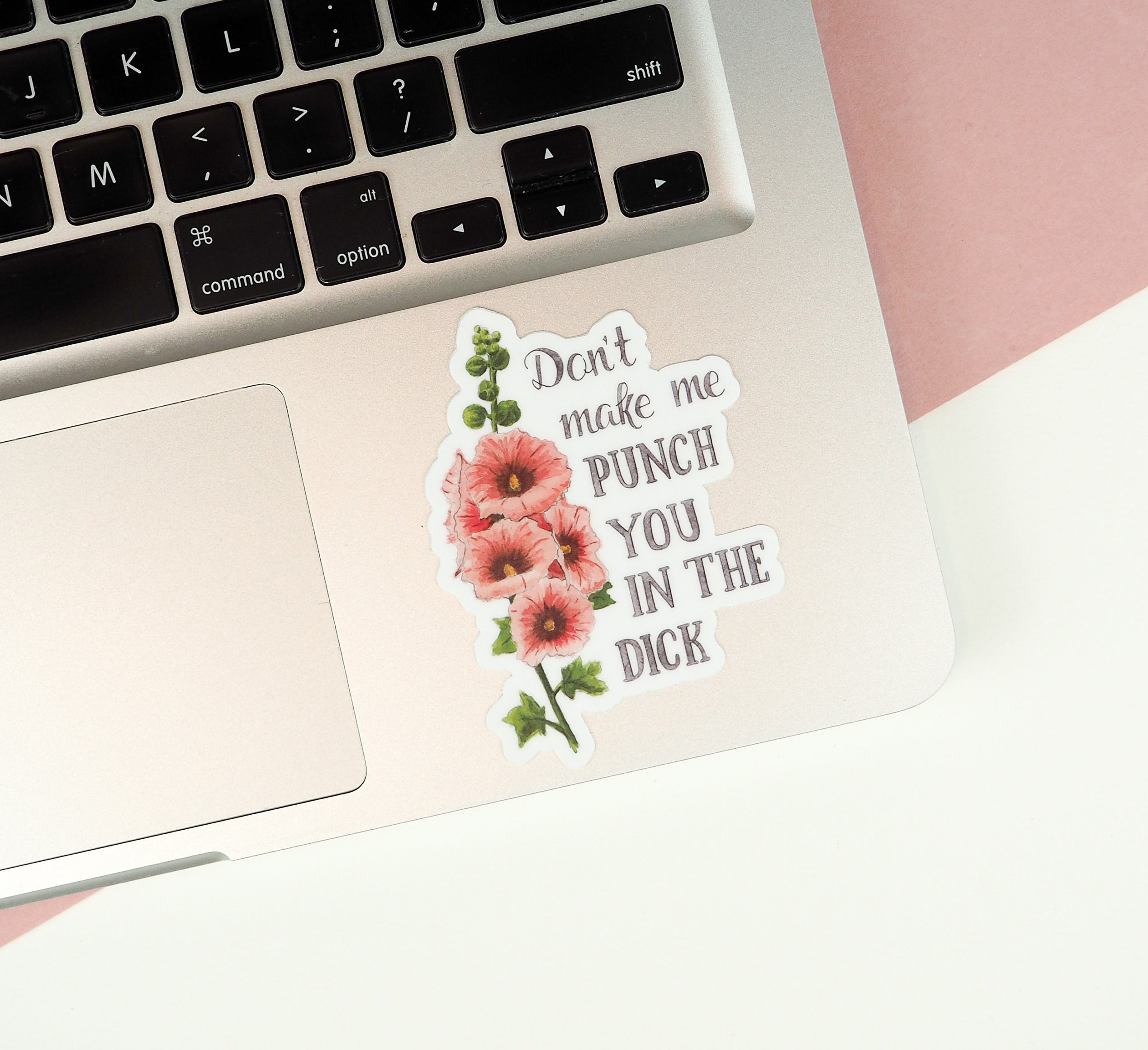 Funny Vinyl Sticker Funny Laptop Sticker Floral Sticker Etsy