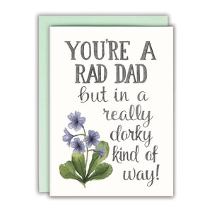 Tarjeta de cumpleaños divertida para papá Tarjeta divertida para el día del padre Tarjeta para papá genial: eres un papá genial, pero de una manera muy tonta