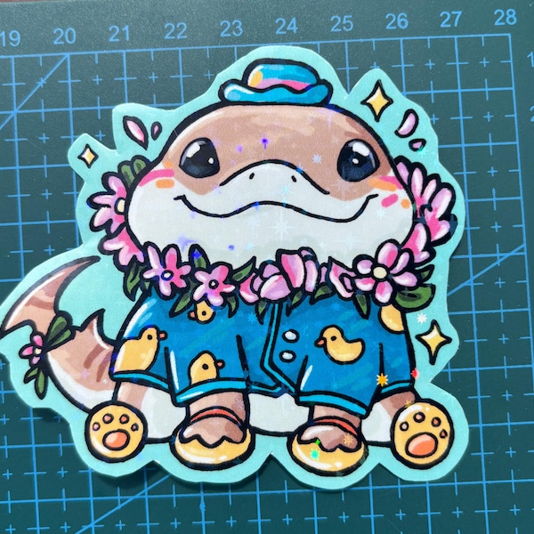 Pegatina de la piel de Jeff the Land Shark Krakoa de Marvel Rivals