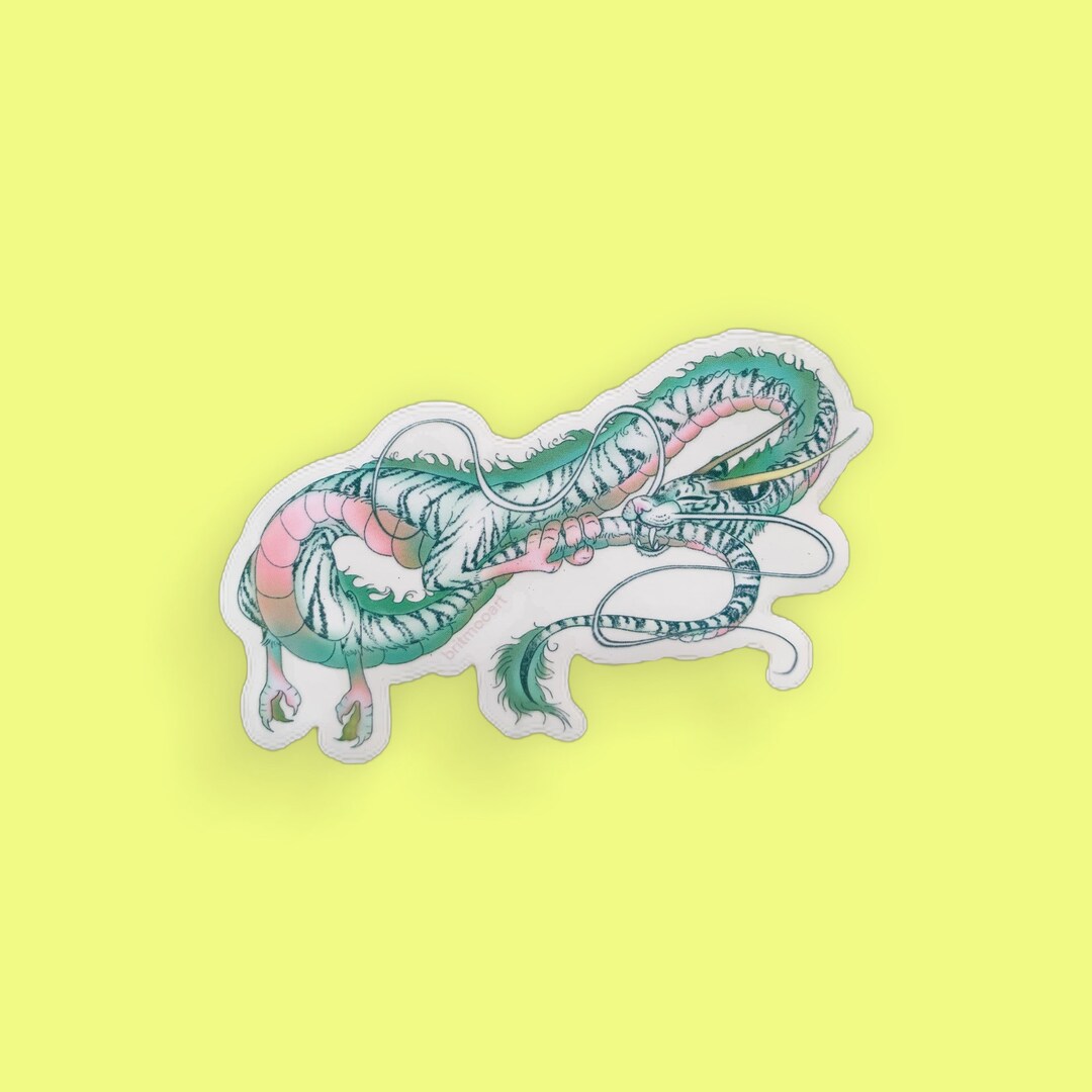 Tiger Haku Clear Sticker | Waterproof Sticker | Weatherproof