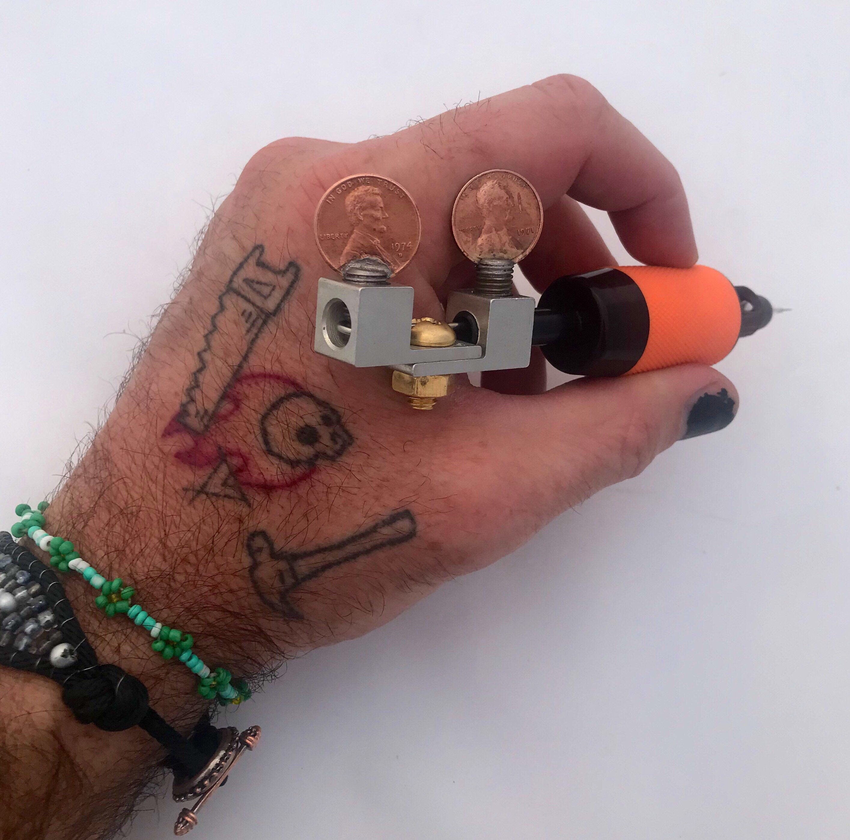 Stick & Poke Tattoo Needle Grip Ink Tube and Tool. Etsy UK