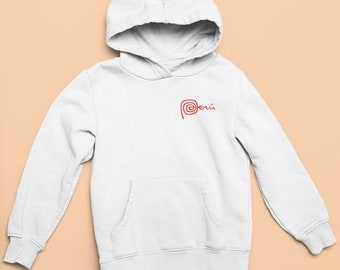 Peru Hoodie, Unisex Peruvian Pride Sweatshirt, Peru Souvenir Gift