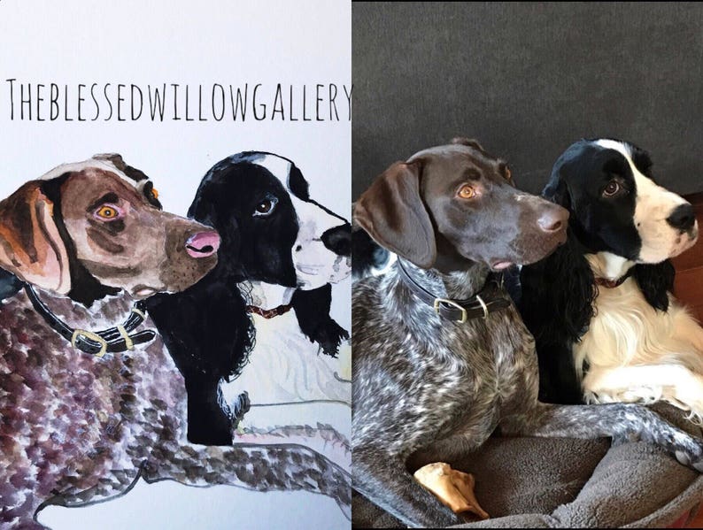 custom watercolor pet portrait Watercolor pet portrait pet portrait watercolor pet painting pet painting custom watercolor pet painting