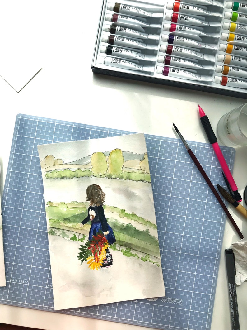 Painting From Your Photo Watercolor Fashion Painting Gift Etsy