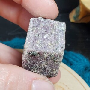Record Keeper Ruby Hexagonal Etched Crystal- Raw Crystal Stone of Abundance- South India image 7