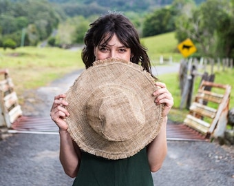 Organic Hemp Hat 'Rustic' with wire in the brim | Unisex | Ethically made in Nepal