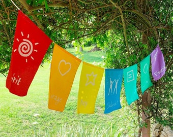 Celebration Prayer Flags | Rainbow Flags | Fairtrade from Nepal