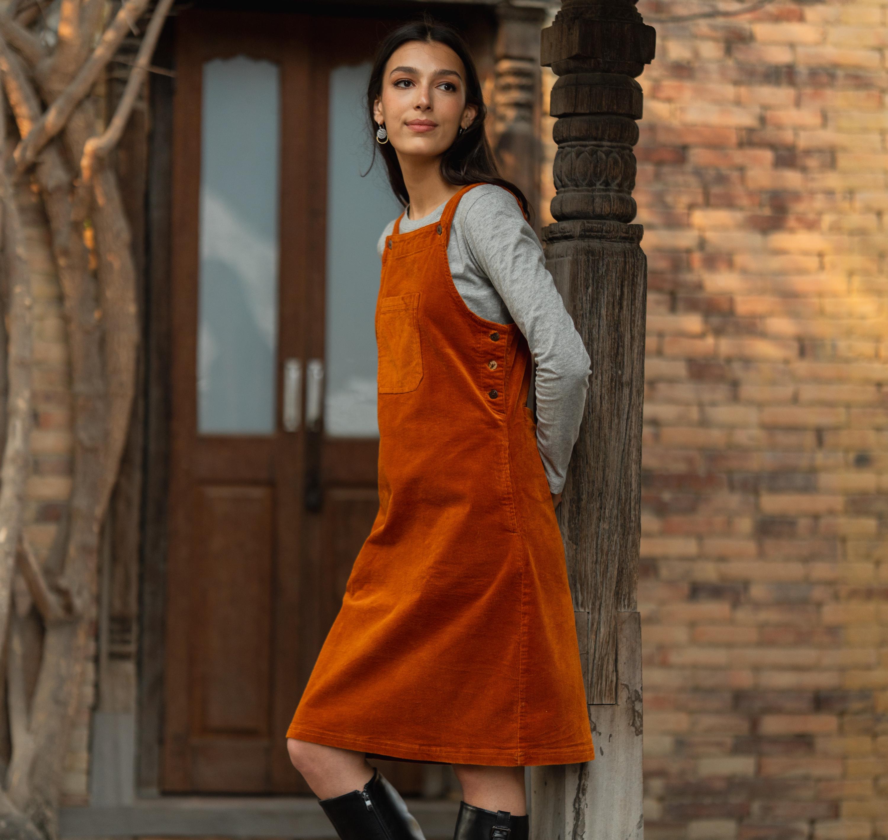 Robes Salopette Robe Chasuble Longue Robe Salopette En Velours