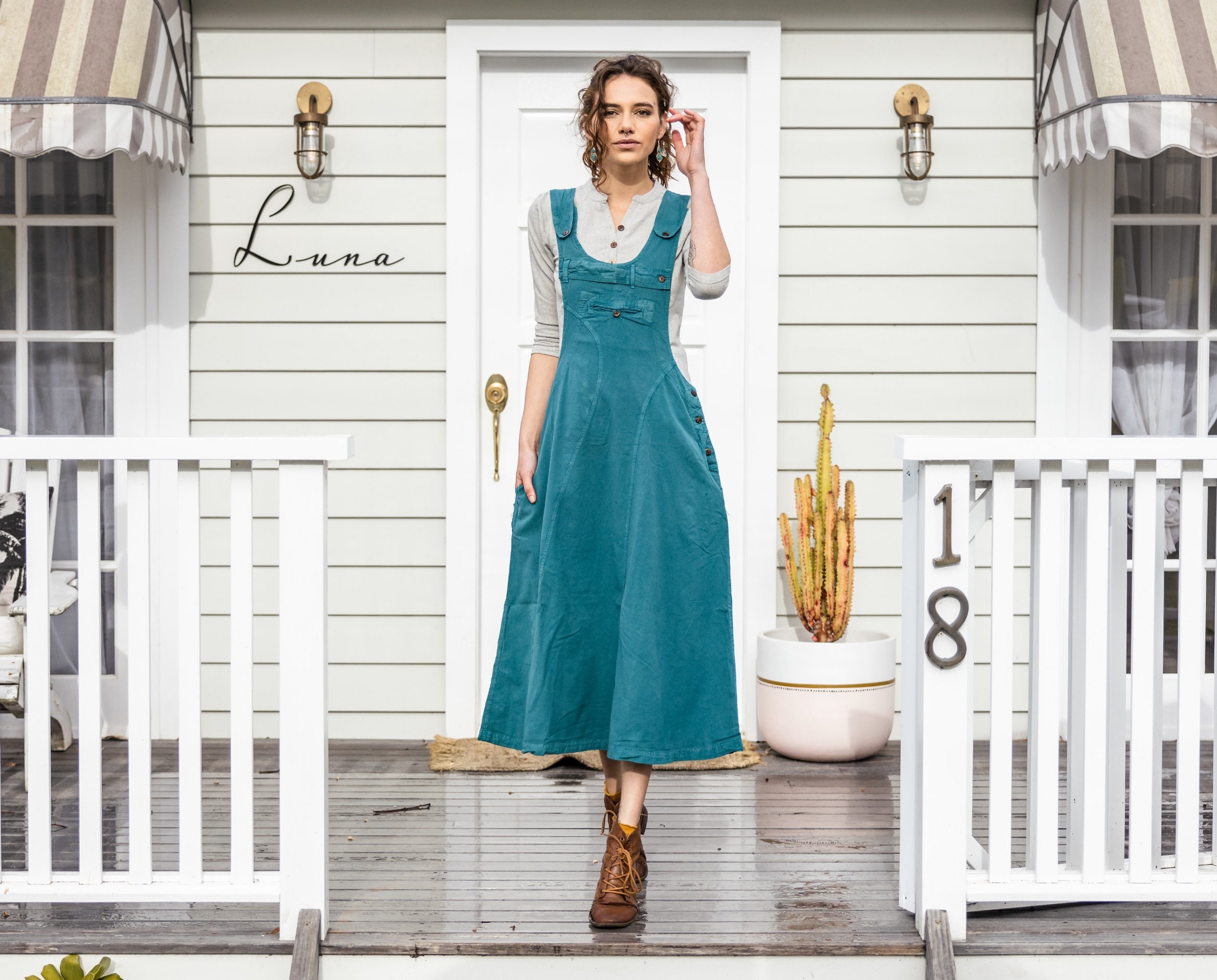 Women Dungaree Dress -  Canada