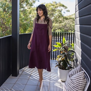 100% Cotton 'Sirena' Pinafore | Loose, Baggy Pinafore - 4 colours | Low Impact Dyes