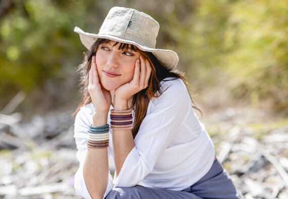 Wide Brim Hemp Hat Unisex Hemp Hat 