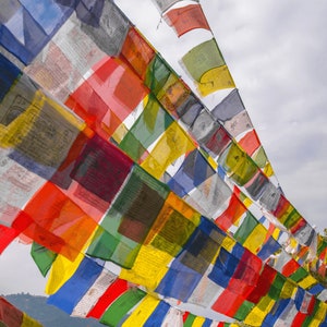 Traditional Tibetan Prayer Flags Windhorse Prayer Flags from Nepal image 4