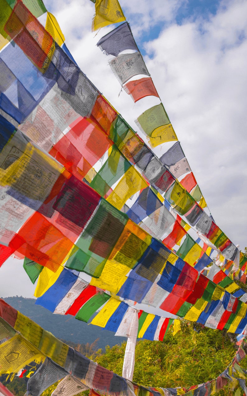 Traditional Tibetan Prayer Flags Windhorse Prayer Flags from Nepal image 4