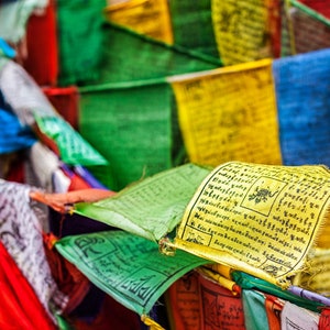 Traditional Tibetan Prayer Flags Windhorse Prayer Flags from Nepal image 1