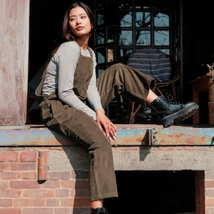 Cotton Corduroy Overalls Dungarees | 4 Colours